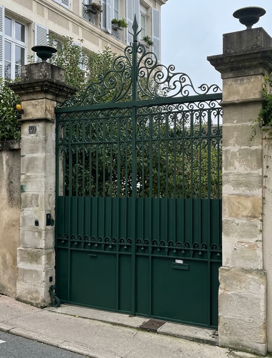 Restauration d'un portail acier sur Poitiers