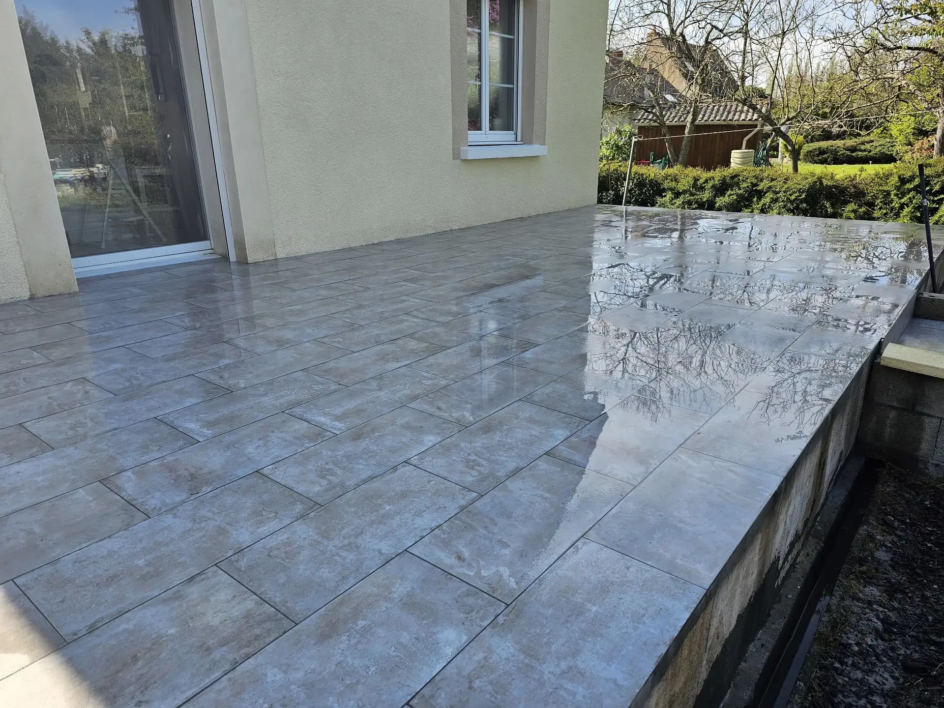 Aménagement de terrasse — Chantier à Vouneuil-sur-Vienne